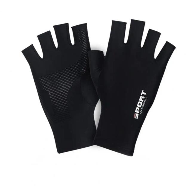 Luvas de Ciclismo Meio Dedo Unisex para MTB - Respirável e à Prova de Choque para Esportes Outdoor