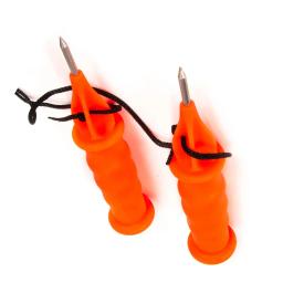 Inverno picareta de pesca no gelo cinzel portátil ao ar livre life-saving handheld espigões com correia de pesca equipamento de pesca ferramenta - Image 1