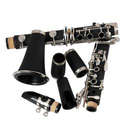 Clarinete de 17 teclas b-flat para crianças, instrumento com peças, para iniciantes, aprendizagem de música, aprendizagem, ensino, sopros - Image 2