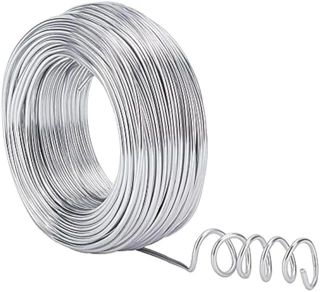 Fio de Alumínio Prata para Artesanato e Jóias - 2.5mm, 35m, Ideal para Modelagem e Esculturas