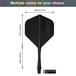 Voos e eixos de dardo, resistentes ao desgaste, voos e eixo de dardo, acessórios perfeitos, suprimentos de equipamentos para jogos de dardo - Image 6