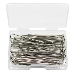U-Pin Prata para Exibição de Jóias, Agulha De Costura, Quilt Applique, Alfinetes De Costura, Acessórios De Costura, 50Pcs - Image 4