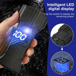 Luzes dianteiras e traseiras da bicicleta, 360 Graus Rotating Safety Light Set com Honk, Acessórios, 1200mAh - Image 2