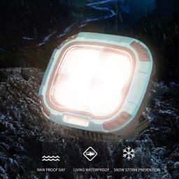 Refletor LED portátil para acampamento ao ar livre, luz de trabalho regulável, lâmpada recarregável USB, lanterna super brilhante, novo - Image 3