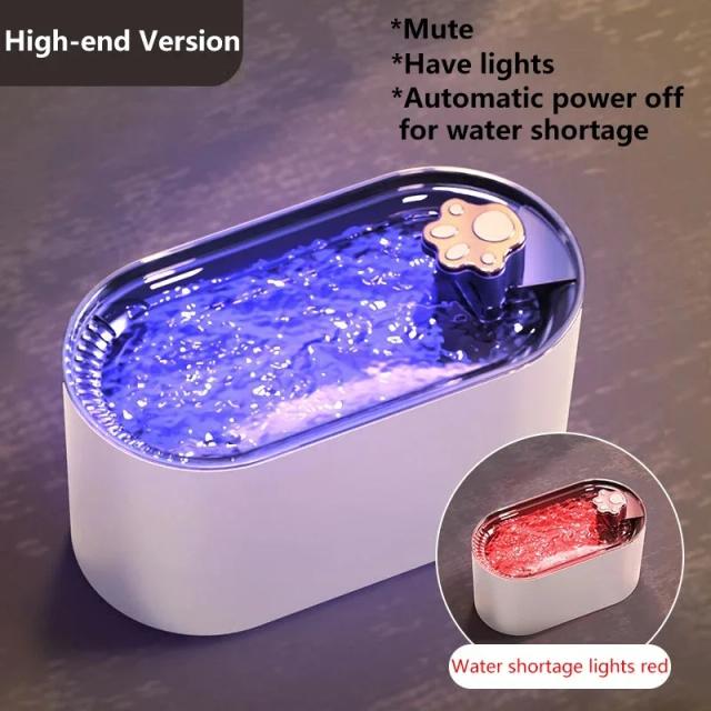 Bebedouro Inteligente para Gatos com Recirculação Automática e Filtro Silencioso, Recarregável via USB