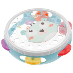 Sinos de pandeiro de mão, chocalho de plástico, bola de percussão, jogo de bebê, brinquedo, instrumento musical, instrumento de tambor educacional - Image 1