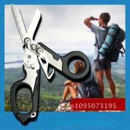 Multifuncional leatherman raptor primeiros socorros tático dobrável tesoura ferramenta de sobrevivência ao ar livre combinação tesoura tática - Image 2