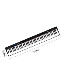 Profissionais e Iniciantes 88 Teclas Teclado Piano, 1:1 Real Piano Touch Feeling, Instrumentos Eletrônicos Digitais Recarregáveis - Image 2