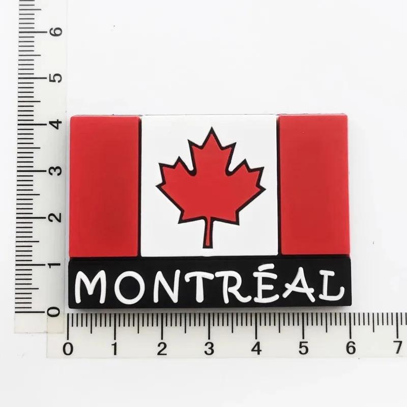 Magnetic Frigorífico Adesivo, Creative Cola Gotejamento, Turismo Decoração Comemorativa, Artesanato Presente, Canadá Espanha França e Quênia - Image 1