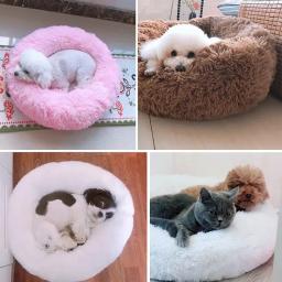 Ultra macio lavável cão e gato almofada cama, confortável Donut Cuddler, Round Dog Kennel, sofá quente, inverno, novo, venda quente - Image 5