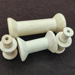 10/5 pçs mini bobinas de madeira vazio linha carretéis enrolador para fio fio fitas carretel bordado acessórios de costura ferramentas diy - Image 3