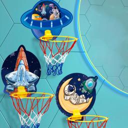 Basquete Conjunto com Bolas e Bomba de Bola para Crianças, Brinquedos Esportivos Portáteis, Tipo de Suspensão, Jogos para Meninos e Meninas - Image 2