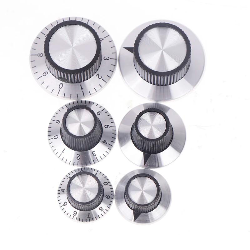 Botão de Pedal de Efeito Cromado para Guitarra, Amplificador AMP, Acessórios DIY, Indicação de Seta, Acessórios Vintage, 6mm, 1Pc - Image 1