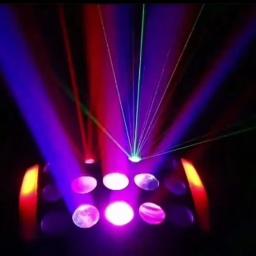 LED Laser Luz de Palco com Borboleta Laser Vermelho, Chuva Dance Floor, Disco Estroboscópico, Fantasia Efeito de Iluminação Club Party Lamp, 4in 1 - Image 5