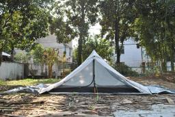 Outdoor Trekking Pole Tent, 2 Pessoa Ultraleve pirâmide Tent, 2 Pessoa Trekker Tent, Ultraleve Camping Tent, CZX-571 - Image 6