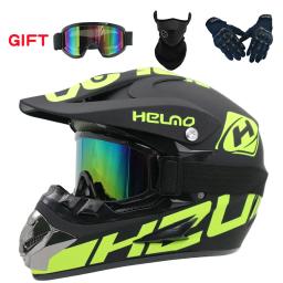 Capacete Off-Road de Motocicleta, Capacete de Motocross, AM DH Cross, Downhill Bike, 3 Peças Presente - Image 5