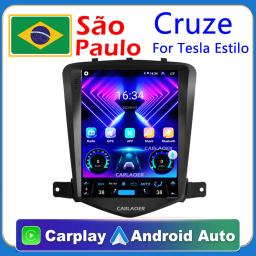 Car Play Android Player Para Chevrolet Cruze J300 2008-2012 2din Rádio Multimídia Vídeo GPS CarPlay Auto 2 din Para estilo Tesla - Image 1