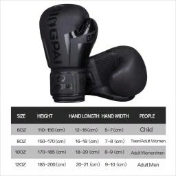 Luvas de boxe profissionais para homens e mulheres, Sanda, Muay Thai, lutando, saco de perfuração, Kickboxing, alta qualidade, 6 oz, 8 oz, 10 oz, 12oz - Image 2