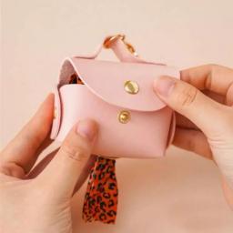 Faux Leather Pet Bag Titular com Dispenser para Dog Bolsas, Portátil Dog Poop Bag, Suprimentos Organizador Elegante - Image 2