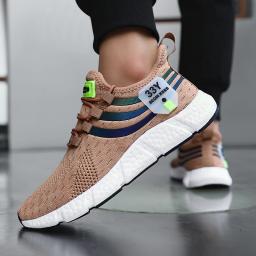 Homens tênis casuais verão respirável sapatos esportivos leve malha ao ar livre tênis de corrida atlético jogging tenis sapatos caminhada - Image 2