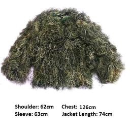 Terno Ghillie de camuflagem para homens, roupas táticas Yowie Sniper, terno Paintball de caça, 5 peças por conjunto - Image 2