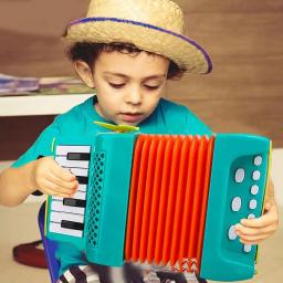 Cartoon acordeão brinquedo para crianças, instrumento musical, instrumento para crianças, mini - Image 2