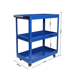 Ferramentas de oficina mecânica com rodas, carrinhos de ferramentas carro de ferramentas móvel de 3 camadas, carro de peças de reparo de automóveis multifuncional e resistente - Image 6