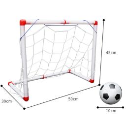 Novo diy crianças esporte portátil crianças futebol objetivo net com bomba de bola crianças mini portão brinquedo esporte - Image 6