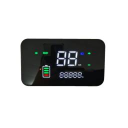 Bicicleta elétrica display led motocicleta velocímetro medidor de bateria luz de volta cabeça display 48-72v triciclo elétrico parte da bicicleta - Image 3
