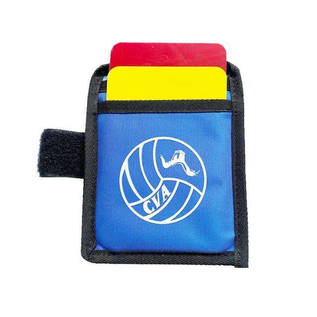 Cartão Oficial do Árbitro de Voleibol CVA - Vermelho e Amarelo, Tamanho 10x15cm para Penalizações durante o Jogo