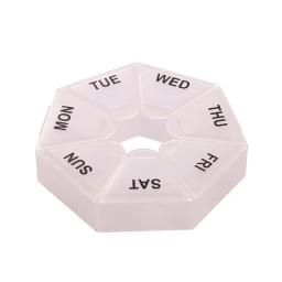 Caso De Pílula De Plástico Portátil, Tablet Titular, Candy Box, Organizador De Viagem, Dispenser, Recipiente, Caixas De Armazenamento, 7 Dias, 1Pc - Image 3
