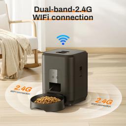 Smart Timing Alimentador Pet, Dispensador Automático de Alimentos, Adequado para Cães e Gatos Pequenos, Alimentação Remota, Tuya App, 2L - Image 2