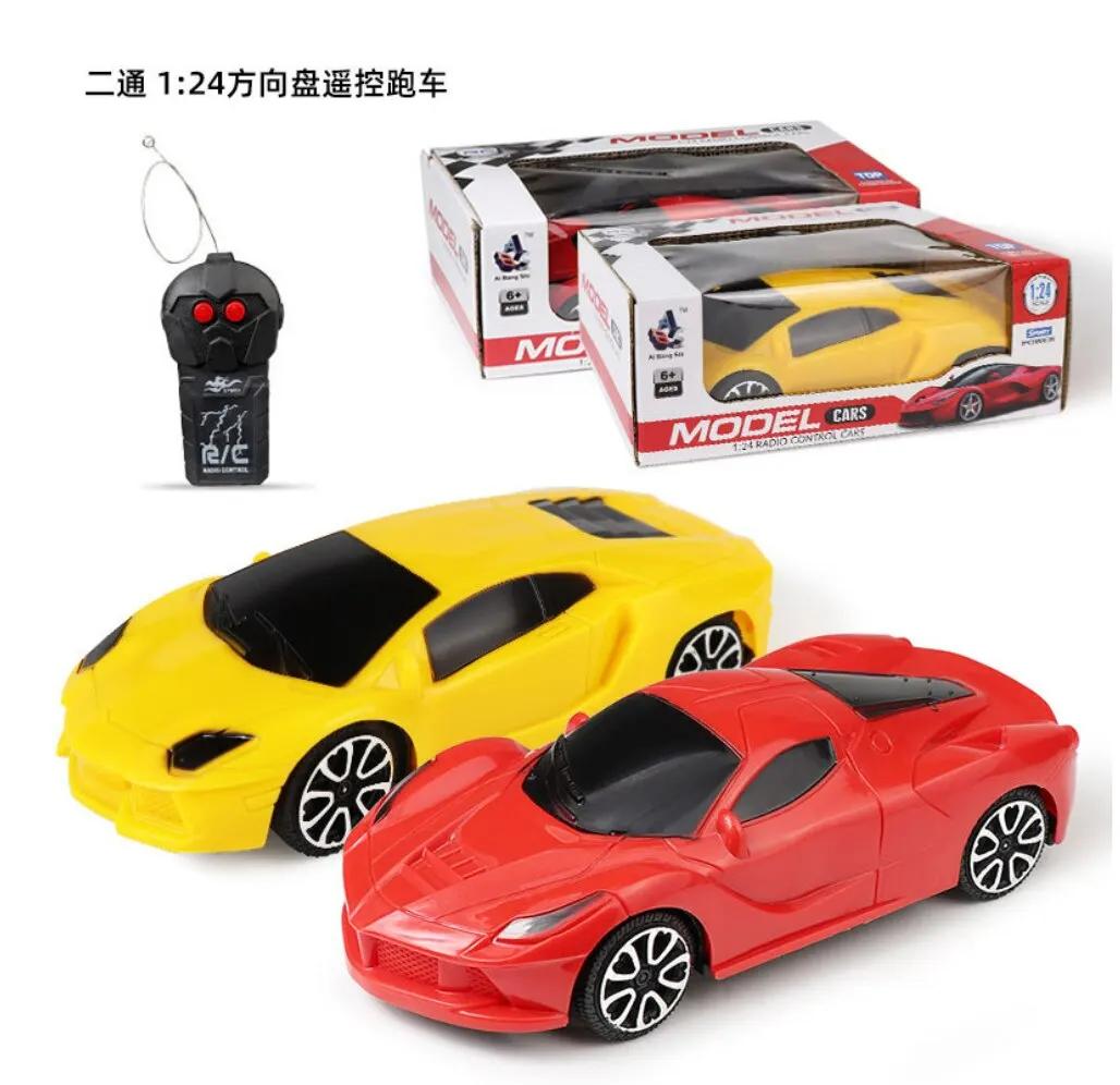 Carro de brinquedo de simulação de controle remoto para meninos e meninas, carro esportivo elétrico 2-Way RC, modelo cor aleatória, presentes de aniversário, 1pc - Image 1