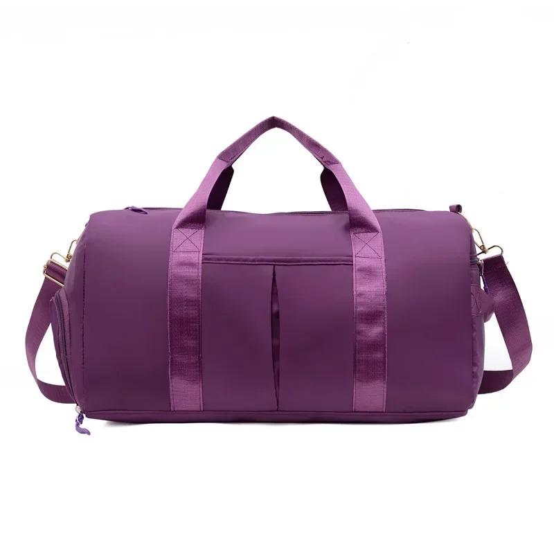 Impermeável Nylon Sports Gym Bags para Homens e Mulheres, Bolsa de Viagem, Yoga Mat, Sapatos Compartimento, Treinamento, Fitness, ao ar livre - Image 1