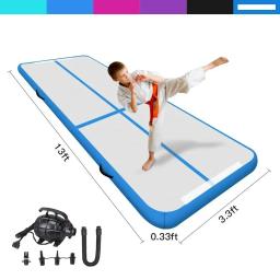 Ginástica Tumbling Mat com bomba de ar Inflável Air Track, Cheerleading Training Mat, Uso Doméstico - Image 2