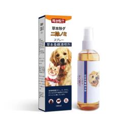 Spray herbáceo de limpeza de ácaros para animais, sem lavagem, tratamento de insetos externos, suprimentos de saúde anti-piolhos, seguro - Image 4