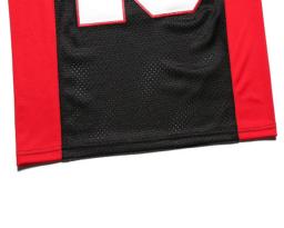 Homens de futebol americano Jersey, bordado malha ventilação, esportes ao ar livre, quintal mais longo, máquina média 18, Paul Crewe, preto, nova costura - Image 5