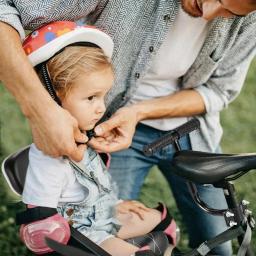 Criança assento traseiro da bicicleta universal almofada do assento traseiro com encosto com alça apoio de braço pedal ciclismo acessórios - Image 5