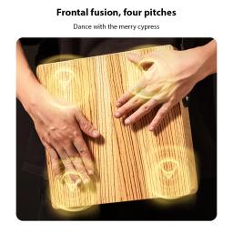 Cajon madeira plana mão tambor, instrumento de percussão, alça ajustável, caixa portátil, tambor para viajar, bateria de mão partido, 3 em 1 - Image 4