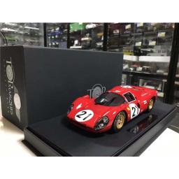 Resina de carro esportivo para adultos, escala 1:18, F 330P4, simulação 1967, presente da coleção, lembrança para fãs, original - Image 5