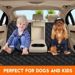 Cão Car Assento Traseiro Capa Protetora, Impermeável, Sujeira Resistente, Pet Seat Cover, Alça de Ombro Preto Hammock, Pet Viagem Colchão - Image 3