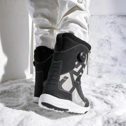 CARV-Sapatos de snowboard Double Boa para homens e mulheres, sapatos profissionais de patinação de uma palavra, alta dureza, equipamento de esqui - Image 2