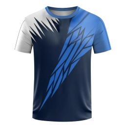 Camiseta esportiva masculina e feminina para treinamento de tênis de mesa, secagem rápida, roupas fitness ao ar livre, mangas curtas respiráveis, moda verão - Image 4