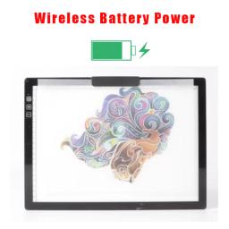 Ultra-fino A4-D28 Wireless Battery Powered LED Light Pad, Artcraft Tracing Pad, placa de luz recarregável para artistas, desenho, raio-X - Image 1