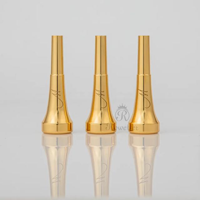 Bocal para Trompete Monette-Bb em Latão Banhado a Ouro e Prata - Modelos 7C, 5C e 3C para Instrumentistas Profissionais