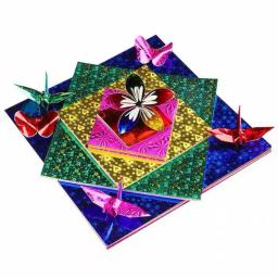 Origami recortes prático rebarba livre eco-friendly crianças glitter dobrável papéis para casa papel de cor crianças feito à mão - Image 1