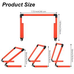 Ajustável velocidade treinamento obstáculos, agilidade salto, equipamentos de fitness para atletas, futebol, basquetebol, atletismo, 6 ", 9", 12" - Image 2