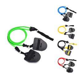 Treinador de força de braço de natação Dryland Powercord com pás Conjunto de faixas de exercício de resistência de natação para treinamento de natação - Image 1