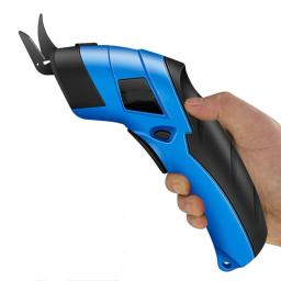 Tesoura elétrica pano máquina de corte de carregamento de lítio couro costura alfaiate scissor lâmina de aço tungstênio ferramenta mão portátil - Image 2