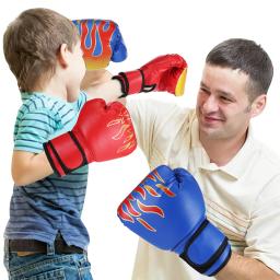 Luvas de boxe de algodão PU para crianças, treinamento de socos, esporte, trem, batendo, protetor de mão, 1 par - Image 2